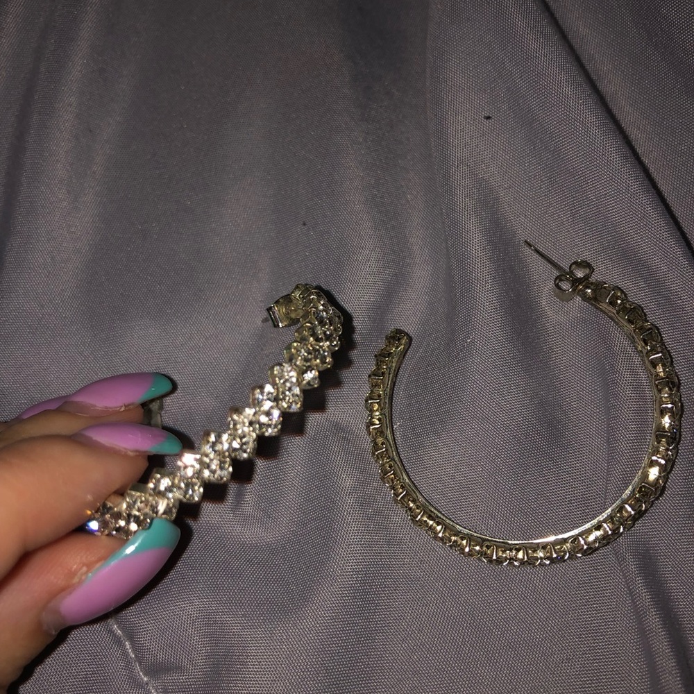 Silver earrings